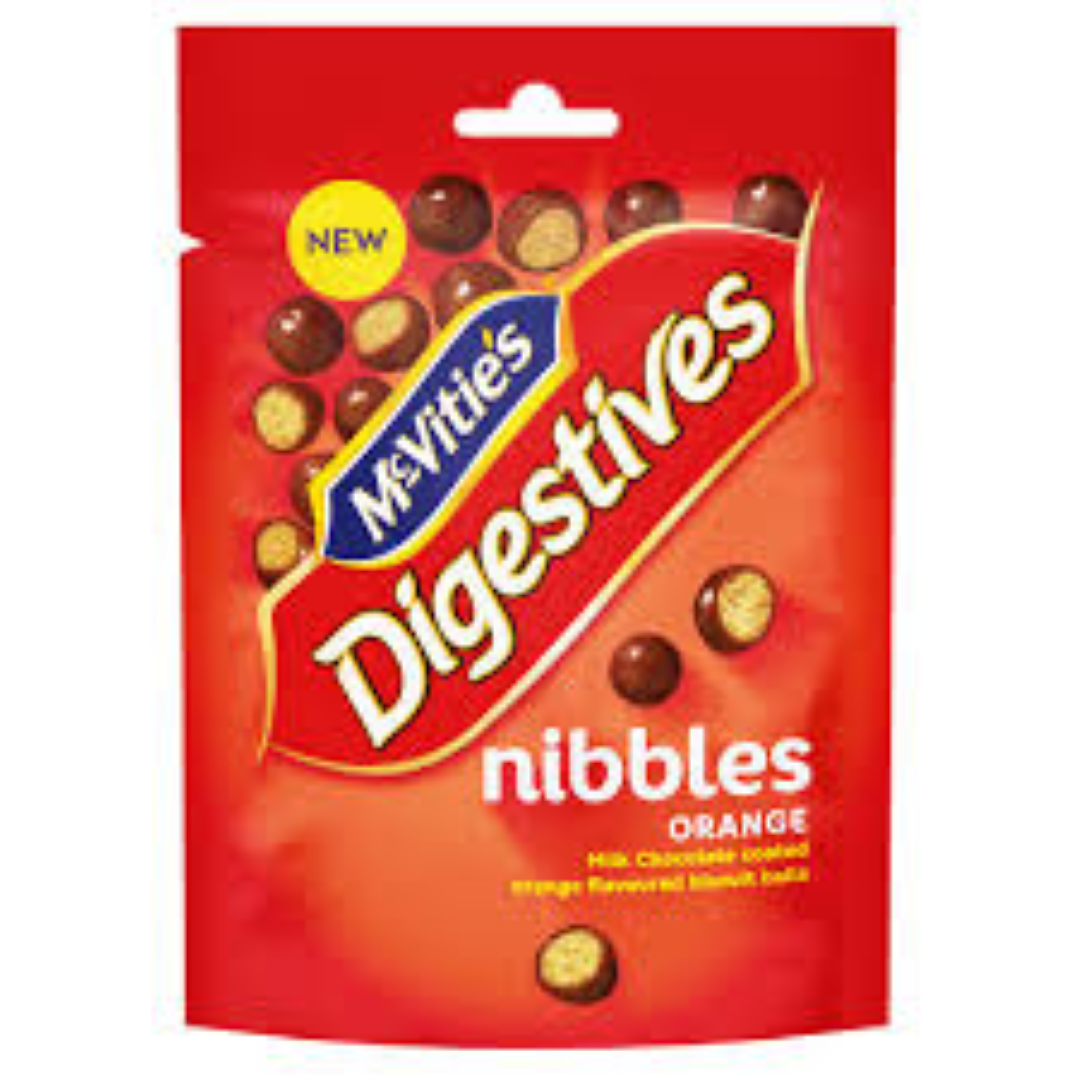 MCVITIES DIGESTIVE NIBBLES ORANGE 120G